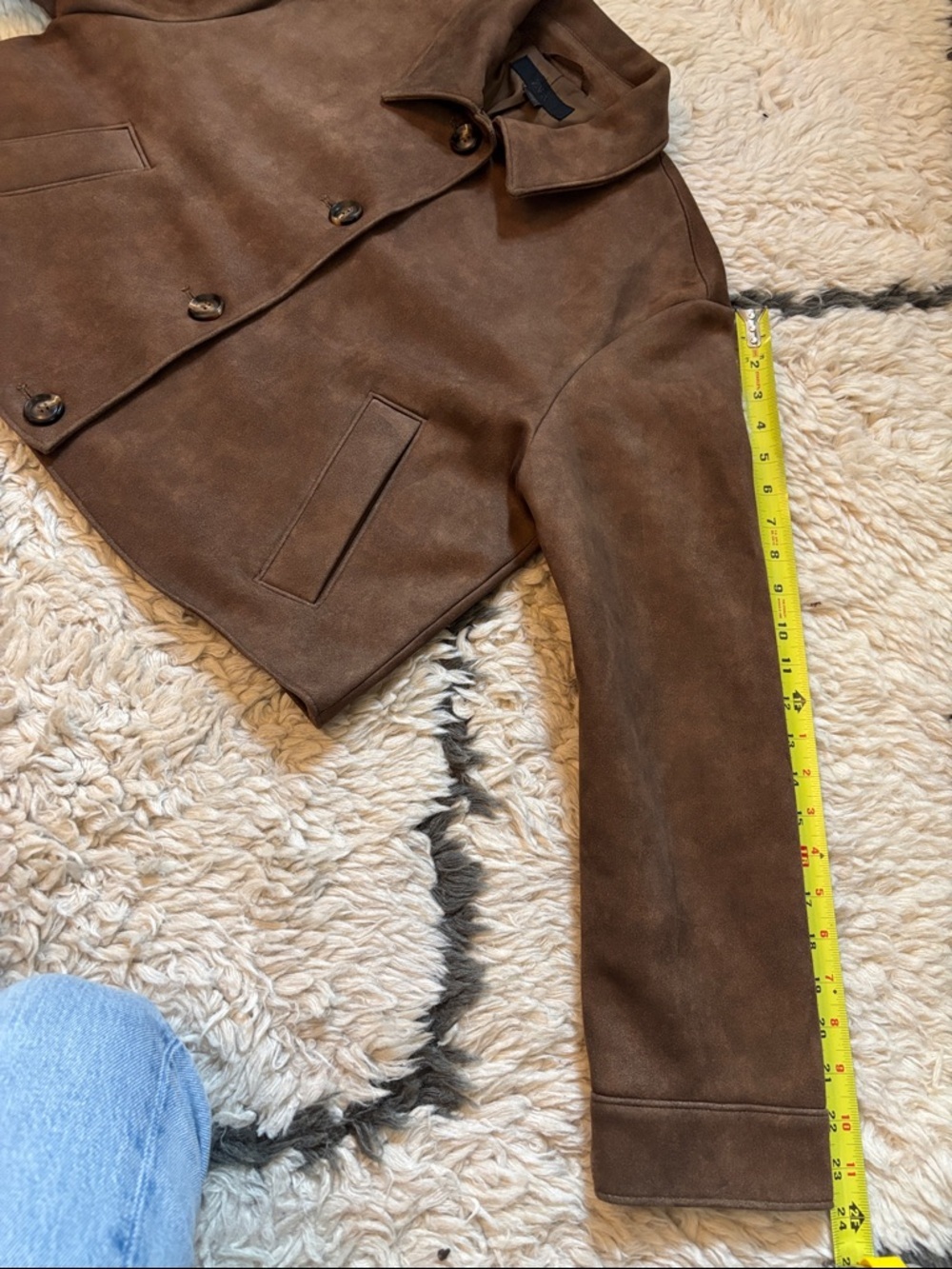 Zara Brown Button-Front Jacket - Picture 11 of 17